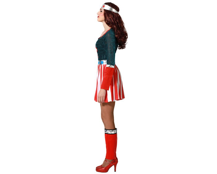 Atosa Déguisement Héroïne de Comic Femme Adulte Multicolor Atosa Déguisement Héroïne de Comic Femme Adulte Multicolor