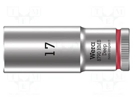 WERA Douille HEX 17mm 3/8 pouces 6 pans