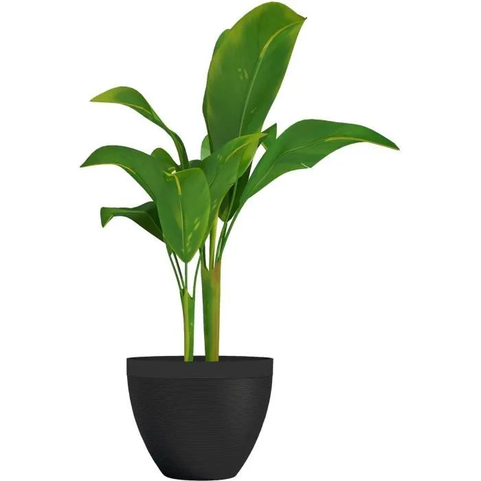 Garden Id Pot de fleurs Green Care Impact Noir Anthracite - 40 x 31 cm - 100% recyclé - Résistant aux UV et au gel - Garantie 10 ans Garden Id Pot de fleurs Green Care Impact Noir Anthracite - 40 x 31 cm - 100% recyclé - Résistant aux UV et au gel - Garantie 10 ans