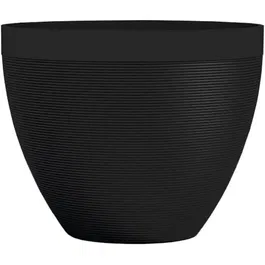 Garden Id Pot de fleurs Green Care Impact Noir Anthracite - 40 x 31 cm - 100% recyclé - Résistant aux UV et au gel - Garantie 10 ans