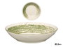 Vessia Assiette Creuse Patinée Vert 20,5 cm Porcelaine (Set de 36)