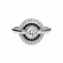 Diamonfire Anneau en Argent avec Zirconia Taille 16 Gris