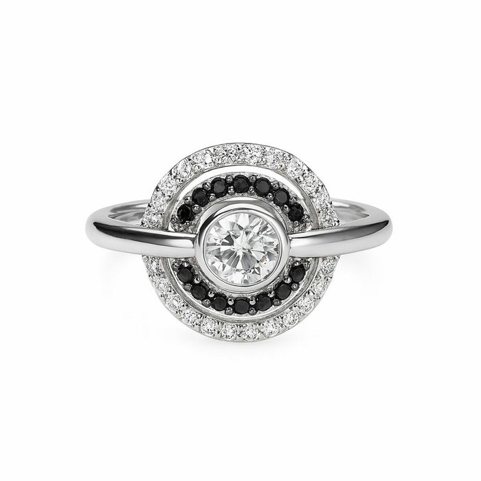 Diamonfire Anneau en Argent avec Zirconia Taille 16 Gris Diamonfire Anneau en Argent avec Zirconia Taille 16 Gris