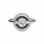 Diamonfire Anneau en Argent avec Zirconia Taille 16 Gris