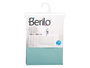 Berilo Cortina de Bain Transparente Vert Azulé 180x180 cm en Plastique EVA et PE (Set de 12)