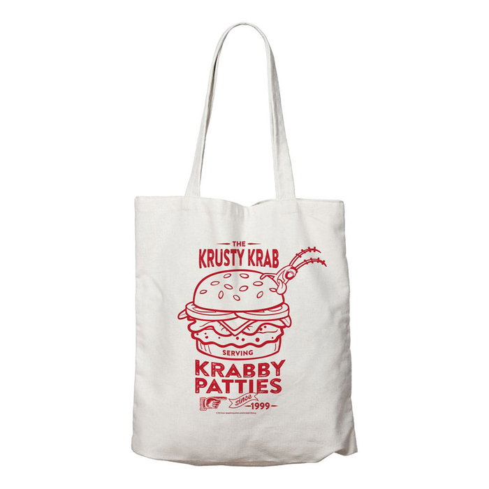 Bob l´éponge sac shopping Krusty Krab Bob l´éponge sac shopping Krusty Krab