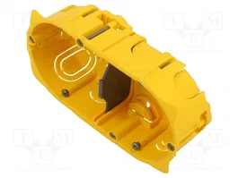 LEGRAND Boîtier d'installation BATIBOX Jaune Double Passe-fil
