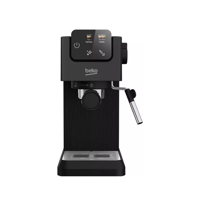 Beko CEP5302B Machine à expresso manuelle avec écran tactile - 15 bars - 1628W - Réservoir d'eau 1.1L - Compatible café moulu et dosettes ESE - Noir