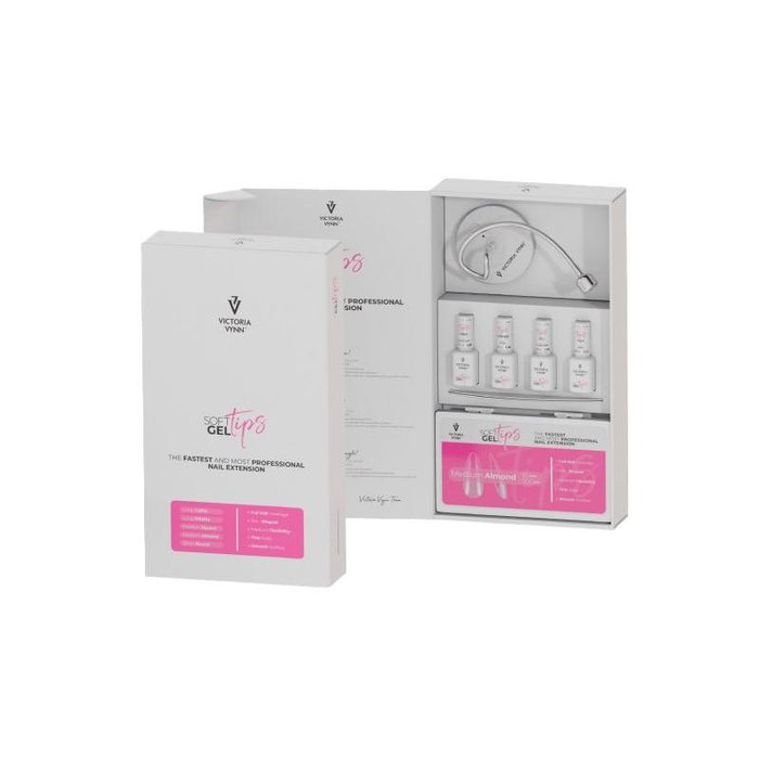 Victoria Vynn Kit de Démarrage Soft Gel Tips pour Ongles avec Primer sans Acide, Gel Base Fort, Top Coat No Wipe et Lime 100/180 - Kit Préparations et Lampe Pointuelle Victoria Vynn Kit de Démarrage Soft Gel Tips pour Ongles avec Primer sans Acide, Gel Base Fort, Top Coat No Wipe et Lime 100/180 - Kit Préparations et Lampe Pointuelle