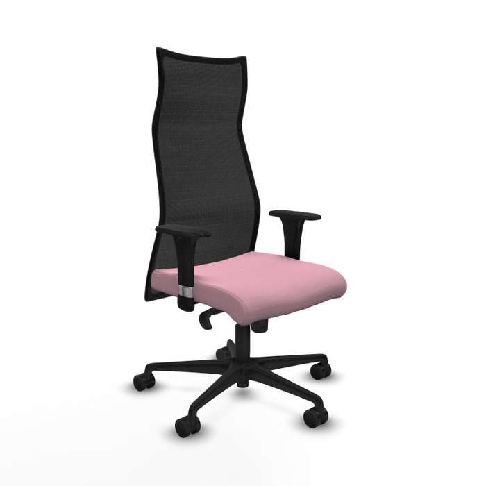 Piqueras y Crespo Chaise de Bureau Albacete Rose et Noir Piqueras y Crespo Chaise de Bureau Albacete Rose et Noir