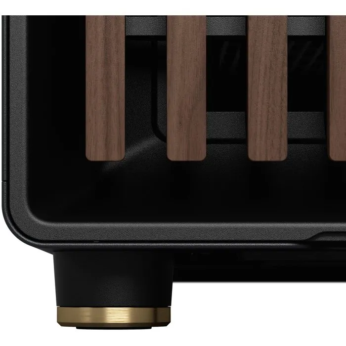 Fractal Design FD-C-NOR1C-01 North Charcoal Black - Boitier PC ATX avec design en bois et alliage, ventilation optimisée par façade ouverte et mesh