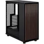 Fractal Design FD-C-NOR1C-01 North Charcoal Black - Boitier PC ATX avec design en bois et alliage, ventilation optimisée par façade ouverte et mesh