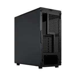 Fractal Design FD-C-NOR1C-01 North Charcoal Black - Boitier PC ATX avec design en bois et alliage, ventilation optimisée par façade ouverte et mesh