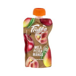 FRULLA Purée Bio Pomme, Pêche et Mangue