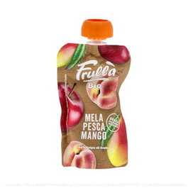 FRULLA Purée Bio Pomme, Pêche et Mangue