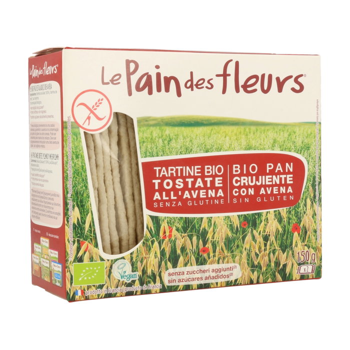 Le Pain des Fleurs Craquelins à l'avoine Bio sans gluten 150g