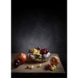 Alessi BM02 BARNEST Panier pour pain en acier inoxydable 18/10 rond 21 cm, design moderne et élégant