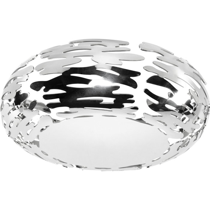 Alessi Barknest Panier en acier inoxydable 21 cm silver BM02
