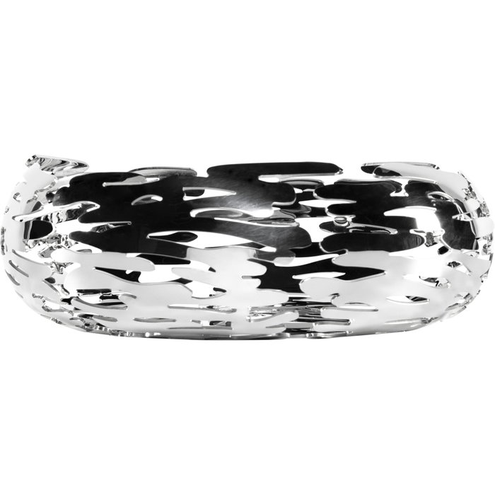 Alessi Barknest Panier en acier inoxydable 21 cm silver BM02