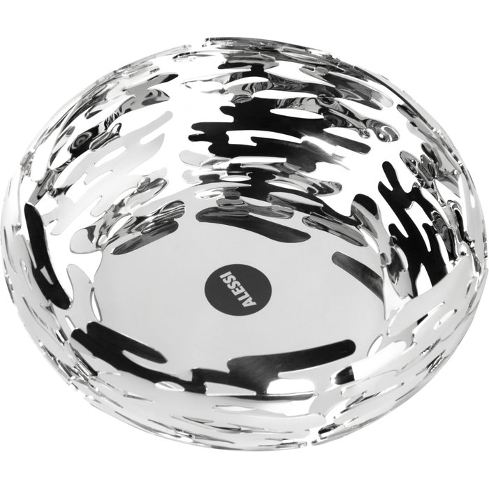 Alessi Barknest Panier en acier inoxydable 21 cm silver BM02