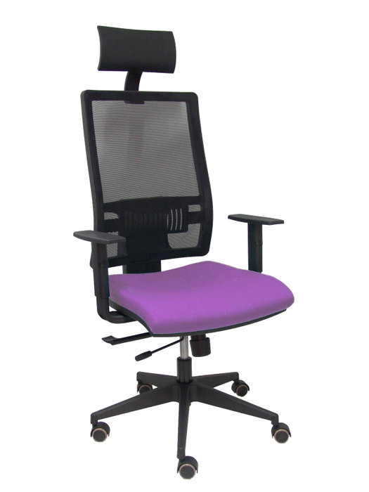 Piqueras y Crespo Chaise de Bureau Horna Lila et Noir