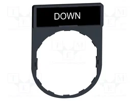SCHNEIDER ELECTRIC Tableau de description Harmony XB4 noir 22mm en plastique