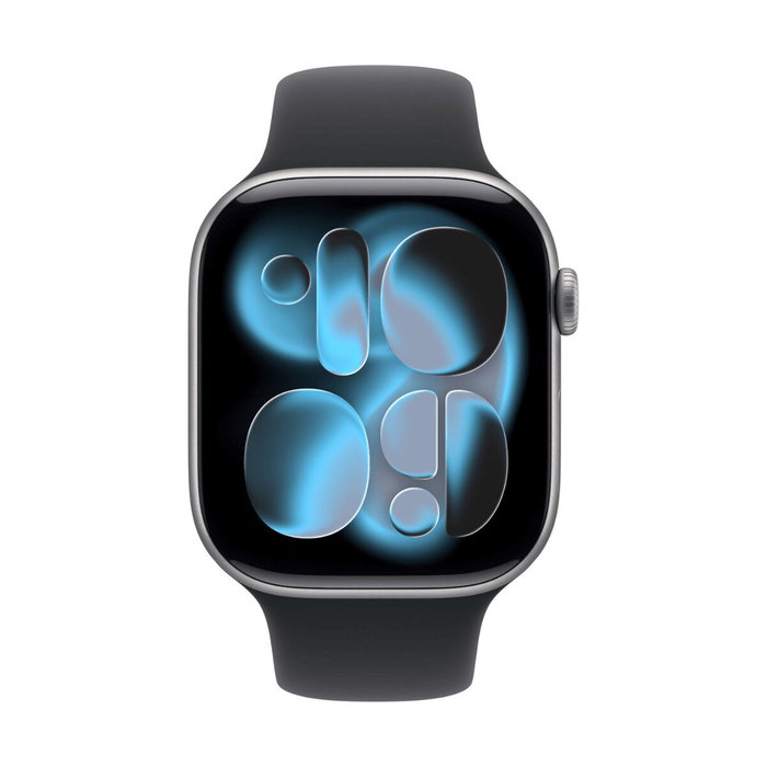 Apple Watch Series 11 GPS - 46mm - Boîtier Space Grey Aluminium - Bracelet Black Sport Band - M/L