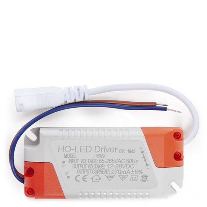Driver Non Dimable 0.95 F.P. 50.000H Downlights LED 6W Driver Non Dimable 0.95 F.P. 50.000H Downlights LED 6W