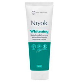NIYOK Dentifrice Blanchissant 75 ml - Naturel, Vegan, Sans Fluor et Microplastiques - Pour Dents Sensibles - Certifié Cosmos Natural