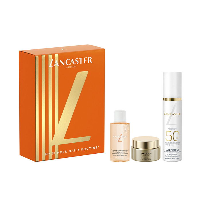 Lancaster Crème Solaire Éclaircissante Minérale Sun Perfect Mineral Glow SPF50, Protection Anti-Âge, Boîte de 3 Pièces Lancaster Crème Solaire Éclaircissante Minérale Sun Perfect Mineral Glow SPF50, Protection Anti-Âge, Boîte de 3 Pièces