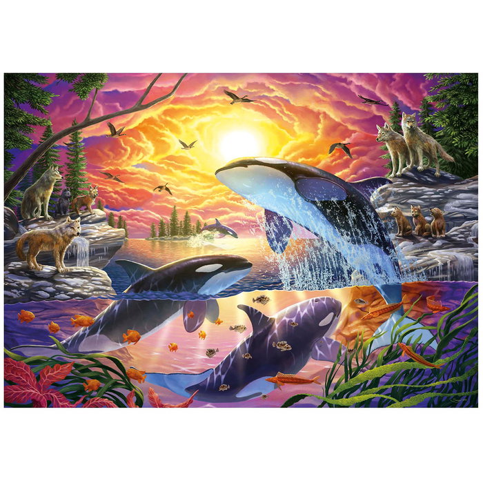 Educa Puzzle 4000 Pièces pour Adultes, Orques et Loups, Référence 20259, Dimensions Assemblé 136 x 96 cm