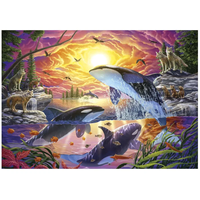 Educa Puzzle Orques et Loups 4000 pièces - 136 x 96 cm - Pour Adultes à partir de 15 ans