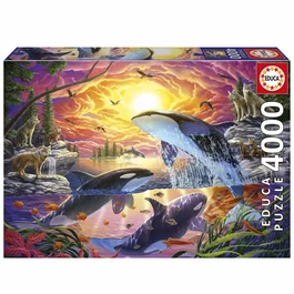 Educa Puzzle Orques et Loups 4000 pièces - 136 x 96 cm - Pour Adultes à partir de 15 ans