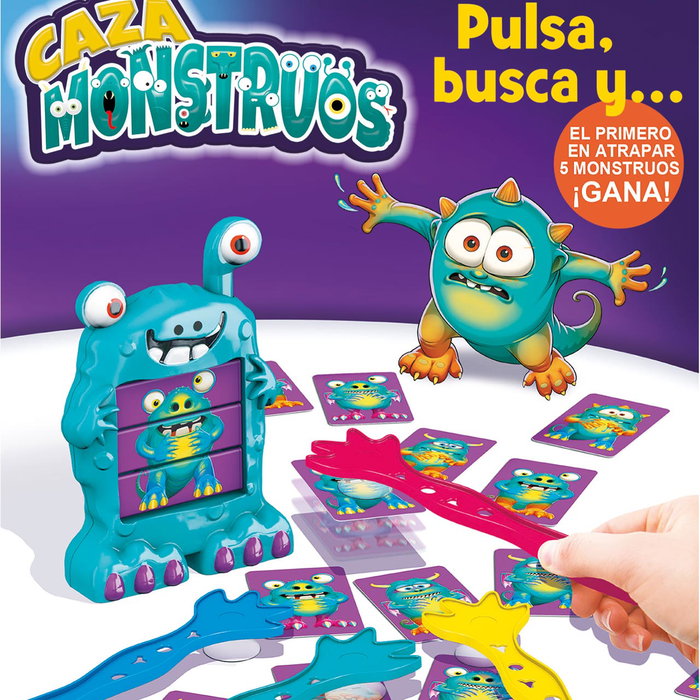 EDUCA Caza Monstruos 18861 - Jeu de société en espagnol - Localise et attrape le monstre - À partir de 5 ans