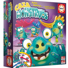 EDUCA Caza Monstruos 18861 - Jeu de société en espagnol - Localise et attrape le monstre - À partir de 5 ans