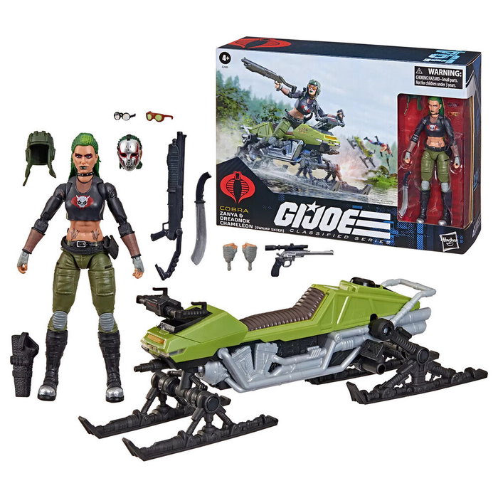 Hasbro G.I. Joe Classified Series Cobra Zanya et Dreadnok Chameleon (Swamp Skier) 15 cm