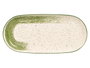 Vessia Bandeja Ovalada Patinada Verte 33x15.5x3 cm Céramique Porcelaine (Set de 24)