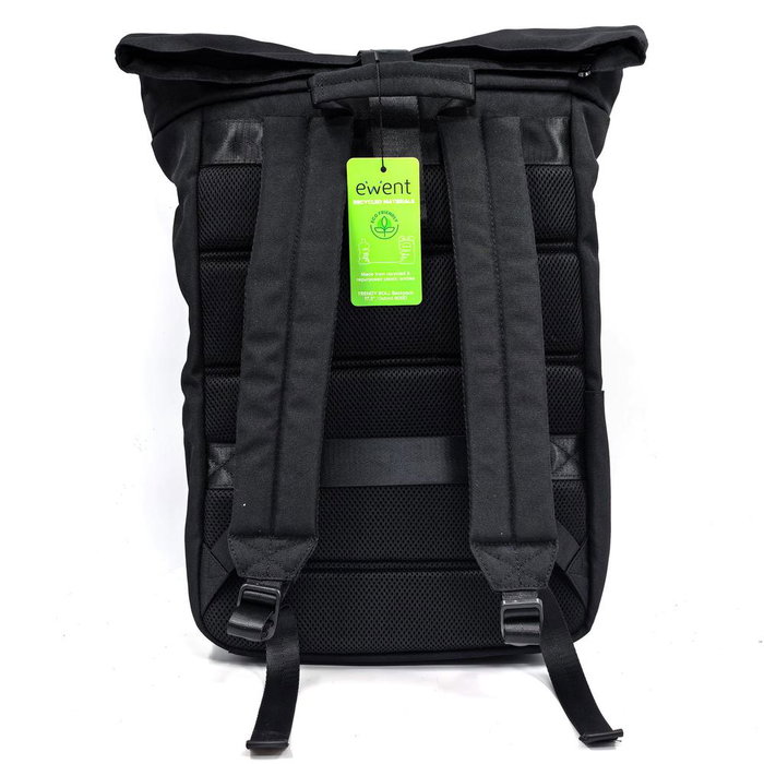 Ewent EW2536 Sac à Dos Portable 17.3" Unisex Trendy Roll Imperméable Antivol Éco-responsable Ewent EW2536 Sac à Dos Portable 17.3" Unisex Trendy Roll Imperméable Antivol Éco-responsable