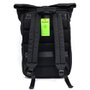 Ewent EW2536 Sac à Dos Portable 17.3" Unisex Trendy Roll Imperméable Antivol Éco-responsable