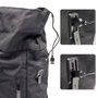 Ewent EW2536 Sac à Dos Portable 17.3" Unisex Trendy Roll Imperméable Antivol Éco-responsable