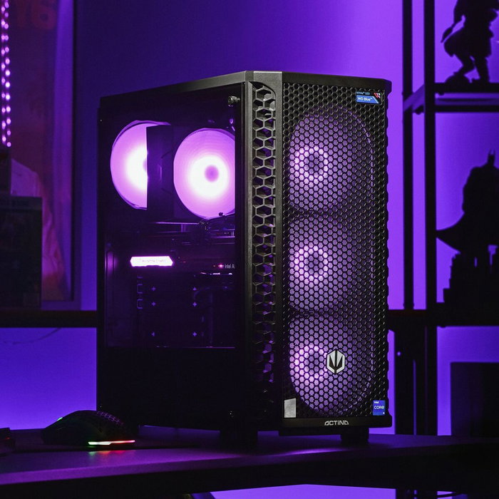 Actina KOMAAAGIP1338 PC de bureau AMD Ryzen 5 5500U, 16 GB RAM, 500 GB SSD, NVIDIA GeForce RTX 3060, Noir Actina KOMAAAGIP1338 PC de bureau AMD Ryzen 5 5500U, 16 GB RAM, 500 GB SSD, NVIDIA GeForce RTX 3060, Noir