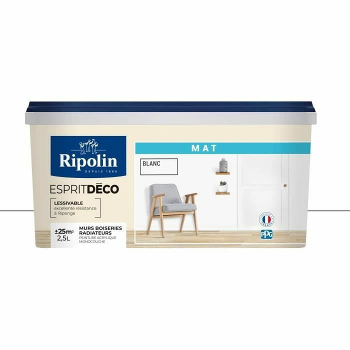 Ripolin Esprit Deco Blanc Mat 2,5L