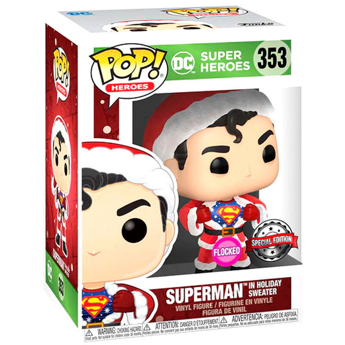 FUNKO Set figura POP & Tee DC Comics Superman Exclusive Flocked