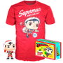 FUNKO Set figura POP & Tee DC Comics Superman Exclusive Flocked