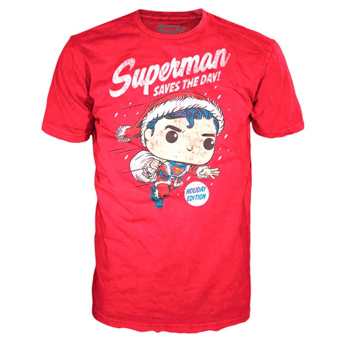 FUNKO Set figura POP & Tee DC Comics Superman Exclusive Flocked