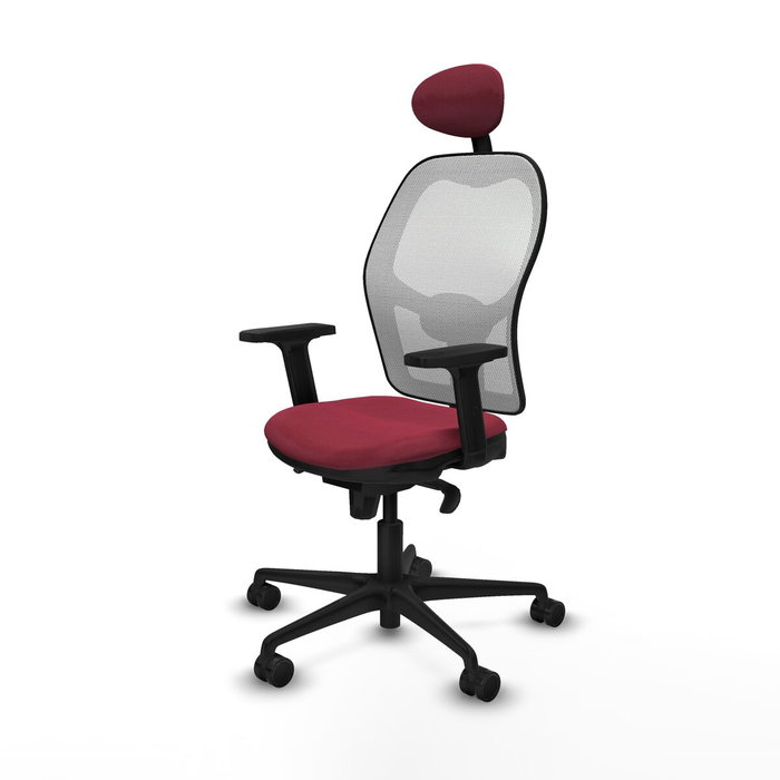 Piqueras y Crespo Chaise de Bureau avec Appui-tête Jorquera 2D036N1 Bordeaux