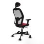 Piqueras y Crespo Chaise de Bureau avec Appui-tête Jorquera 2D036N1 Bordeaux