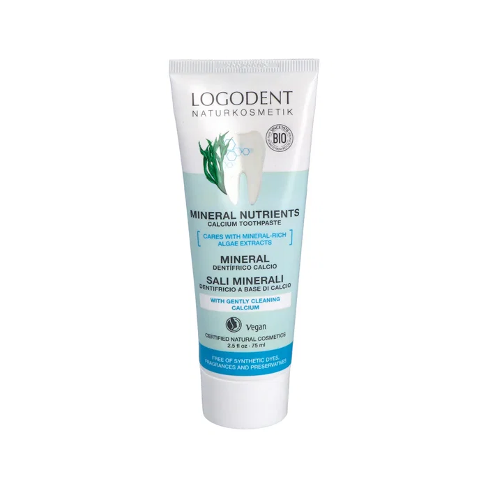 LOGONA Dentifrice Minéral 75 ml - Soin doux pour dents et gencives, vegan, sans fluor LOGONA Dentifrice Minéral 75 ml - Soin doux pour dents et gencives, vegan, sans fluor
