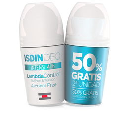 ISDIN LAMBDA CONTROL Déodorant Roll-On Intense 48h Duo Émulsion Peaux Sensibles 2 x 50 ml