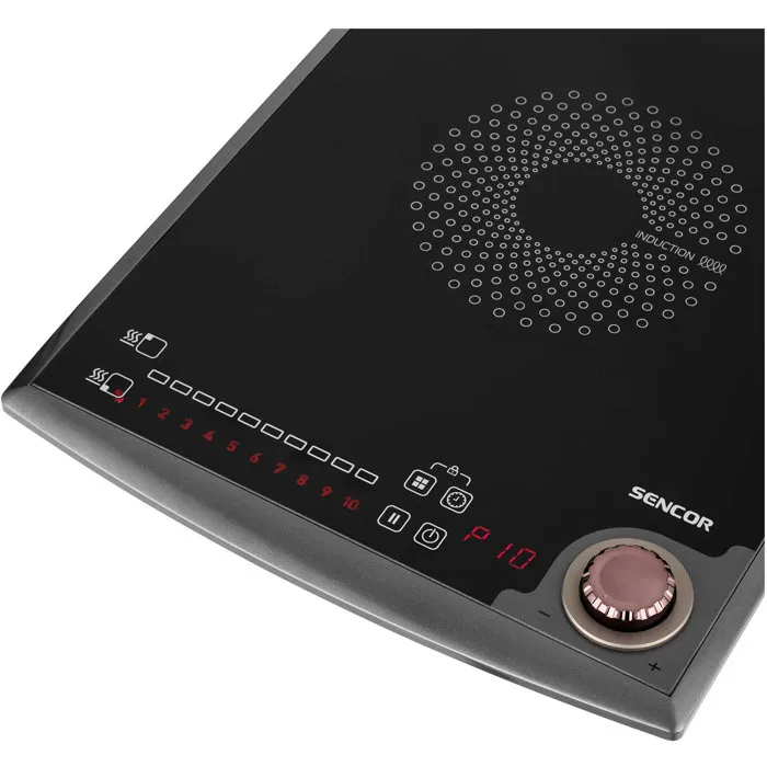 Sencor SCP 5414GY - Plaque de cuisson à induction 2 foyers, 3100 W, Noire